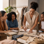 Mulheres participam de aula prática em curso gratuito de qualificação profissional